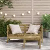 Divani da giardino angolari 2 pz. Legno di pino impregnato Anteprima dell’immagine prodotto 3
