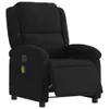 A black massage chair is shown from a slightly angled front view against a white background. Produktbild-Vorschau