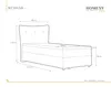 Boxspringbett, 90cm x 200cm, Grau, mit Bettkasten, Matratze Produktbild-Vorschau 7