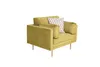 Boom fauteuil velours groen. Productafbeelding-voorbeeld 3