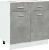 vidaXL Schubunterschrank Lyon Betongrau 80x46x81,5 cm Produktbild-Vorschau 1