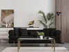 Wohnzimmer Sofa Set Designer Schwarzer Luxus Dreisitzer Produktbild-Vorschau 2
