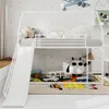 Łóżko piętrowe Sweiko twin over twin ze zjeżdżalnią do Podgląd zdjęcia produktu 1