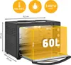 TZS First Austria - Mini Backofen mit Kochplatten 60L 3400W Produktbild-Vorschau 2