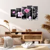 Bild auf Leinwand - Leinwandbild - Blumen Steine Tropfen Produktbild-Vorschau 7
