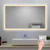 Badspiegel mit Beleuchtung 100x60cm Touch/Wandschalter Produktbild-Vorschau 2