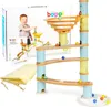 boppi marble run Labirinto di bambù ecologico da 48 pezzi Anteprima dell’immagine prodotto 5