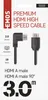 HDMI 2.0 high speed kabel A vidlice - A vidlice 90° 3 m Podgląd zdjęcia produktu