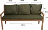Gartenkissen Set grün – 160x60 + 3x50x56 cm Gartenkissen Produktbild-Vorschau 3