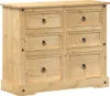 vidaXL Commode Corona 110x43x91 cm pin massif Voir les images du produit 1