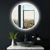Miroir de salle de bain HOKO Design rond à LED, 60 cm, avec Voir les images du produit 14