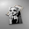 Bild auf Leinwand - Leinwandbild - Einteilig - Frau Brille Produktbild-Vorschau 2