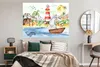 MuchoWow® Poster Strand - Tiere - Kinder - Leuchtturm - Produktbild-Vorschau 4