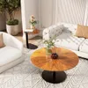 WISFOR 2er Set Couchtisch, Satztisch aus Holz und Glas, Produktbild-Vorschau 4