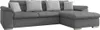 A gray sectional sofa with throw pillows. Náhled obrázku produktu
