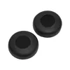 Two black ear pads for headphones are shown on a white background. Produktbild-Vorschau
