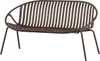 bruce garten 2-sitzer bench pp/metal lila/brown Produktbild-Vorschau 1