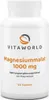 A white bottle of Vitaworld Magnesiummalat 1000 mg dietary supplement. Náhled obrázku produktu