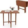 COSTWAY 90x90 cm opklapbare eettafel, eettafel voor 2-4 Productafbeelding-voorbeeld 1