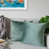 Lionmood Premium Samt Kissenbezug Türkis 50x50cm -1er- Produktbild-Vorschau 2