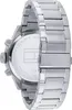 The back of a silver Tommy Hilfiger watch with a metal band. Produktbild-Vorschau
