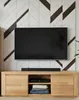 TV Lowboard 140 cm Kernbuche Massivholz-Front Fernsehtisch Produktbild-Vorschau 3