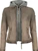 Mauritius Lederjacke Damen Cascha LAMOV taupe Basics 100% Produktbild-Vorschau 2