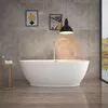 HOME DELUXE - freistehende Badewanne - DELIA, Weiß - Maße: Produktbild-Vorschau 2