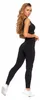 Dames sportlegging, aansluitend model, geribbeld, hoge Productafbeelding-voorbeeld 8
