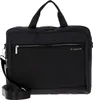 A black Bugatti briefcase is shown against a white background.