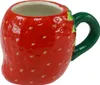 Tasse Erdbeere Keramik 14cm Rot Produktbild-Vorschau 4