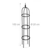 Relaxdays Rankhilfe Obelisk, 2er Set, 100cm hoch, Ranksäule Produktbild-Vorschau 4