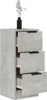 vidaXL Credenza grigio cemento 30x30x70 cm materiale a base Anteprima dell’immagine prodotto 9