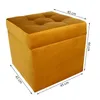 mg designová čalouněná stolička, 45x45 cm, barva zlatá - Náhled obrázku produktu 2