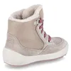 A single beige winter boot is shown from the side and back. Produktbild-Vorschau