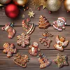 Lebkuchen-Anhänger, Weihnachtsschmuck aus Holz, Produktbild-Vorschau 3