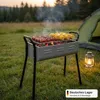Holzkohlegrill Standgrill Höhenverstell 56x25x57 cm Produktbild-Vorschau 1