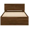 The Living Store Bettgestell mit Kopfteil Braun Produktbild-Vorschau 6