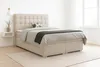 Boxspringbett COLORADO 180x200 cm Beige Velour Samt Produktbild-Vorschau 2