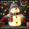 Schneemann LED Figur 28 cm Weihnachtsdeko batteriebetrieben Produktbild-Vorschau 4