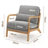 BEALIFE Fotele Fotel z poduszką | 82x65x75 cm | Wygodna Podgląd zdjęcia produktu 3