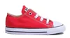 A single red Converse Chuck Taylor All Star sneaker is shown against a white background. Voir les images du produit