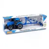 Trattore "Progress" Polesie 91291 Inerziale Con Aratro, Blu Anteprima dell’immagine prodotto 1