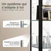 K-Möbel Vitrine en verre debout en noir (176x37x33 cm) avec Voir les images du produit 4
