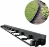A black plastic garden edging product is shown in a studio shot and a lifestyle inset image. Podgląd zdjęcia produktu