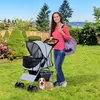 Hundewagen Hundebuggy bis 10 kg Klappbar verstellbares Produktbild-Vorschau 2