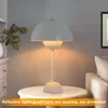 Weiße Tischlampe in Pilzform mit Blumentopf, Metall, 34 cm, Produktbild-Vorschau 6
