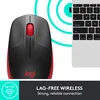 Logitech M190 Maus kabellos schwarz, rot Produktbild-Vorschau 6