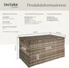 tectake Aluminium Auflagenbox großer Stauraum leichtes Produktbild-Vorschau 5