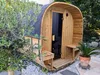 Fjordholz Fass-Sauna Modell Quadro 240 cm Produktbild-Vorschau 9